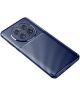 Huawei Mate 50 Pro Hoesje Siliconen Carbon TPU Back Cover Zwart