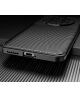 Huawei Mate 50 Pro Hoesje Siliconen Carbon TPU Back Cover Zwart