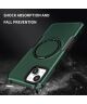 Apple iPhone 15 Hoesje met MagSafe Shockproof Back Cover Groen