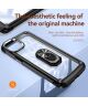 Apple iPhone 15 Plus Hoesje met Magnetische Kickstand Ring Zwart
