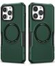 Apple iPhone 15 Pro Max Hoesje met MagSafe Shockproof Back Cover Groen