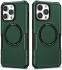 Apple iPhone 15 Pro Max Hoesje met MagSafe Shockproof Back Cover Groen