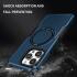 Apple iPhone 15 Pro Max Hoesje met MagSafe Shockproof Back Cover Blauw afbeelding 3