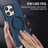 Apple iPhone 15 Pro Max Hoesje met MagSafe Shockproof Back Cover Blauw afbeelding 6