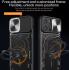 Apple iPhone 15 Pro Max Hoesje Camera Slider en Kickstand Ring Zwart afbeelding 2