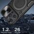 Apple iPhone 15 Pro Max Hoesje Camera Slider en Kickstand Ring Zwart afbeelding 4