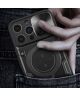 Apple iPhone 15 Pro Max Hoesje Camera Slider en Kickstand Ring Blauw