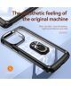 Apple iPhone 15 Pro Hoesje met Magnetische Kickstand Ring Zwart