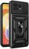 Motorola Edge 40 Pro Hoesje met Camera Slider en Kickstand Ring Zwart afbeelding 1