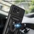 Motorola Edge 40 Pro Hoesje met Camera Slider en Kickstand Ring Zwart afbeelding 4