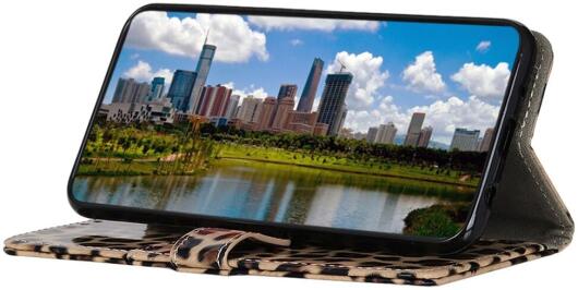 Nokia G42 Hoesje Portemonnee Book Case Luipaard Print afbeelding 3