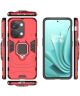 OnePlus Nord 3 Hoesje Magnetische Kickstand Back Cover Rood