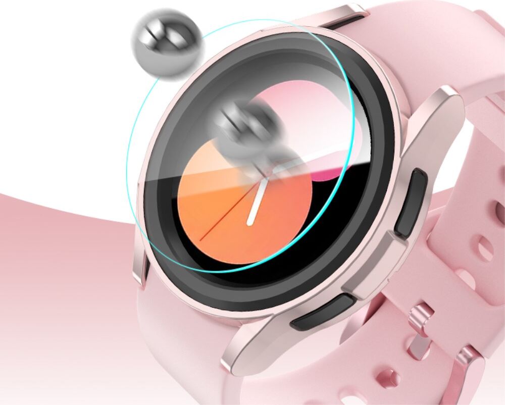 Samsung Galaxy Watch 6 44MM Hoesje - Hard Plastic - Bumper - Roze Goud afbeelding 2