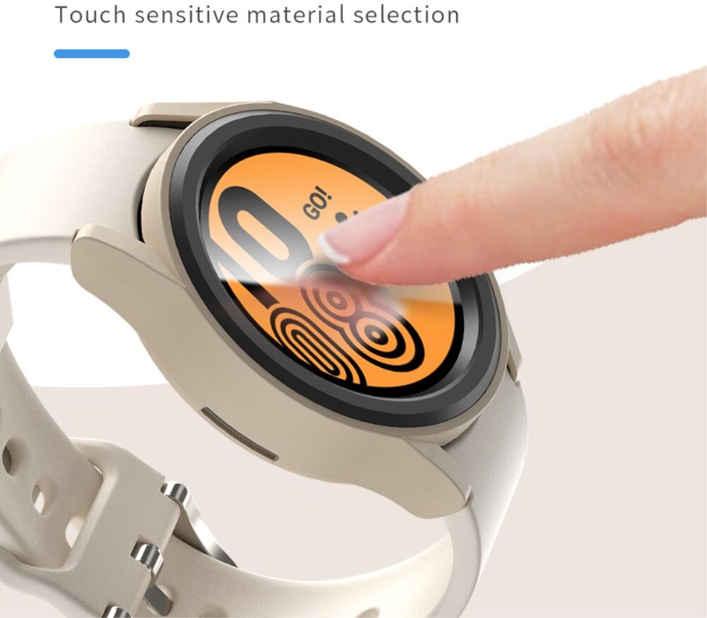 Samsung Galaxy Watch 6 44MM Hoesje - Hard Plastic - Bumper - Roze Goud afbeelding 4
