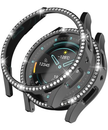 Samsung Galaxy Watch 6 44MM Hoesje - Hard Plastic - Diamant Zwart Cases
