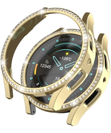 Samsung Galaxy Watch 6 44MM Hoesje - Hard Plastic - Diamant Goud Cases