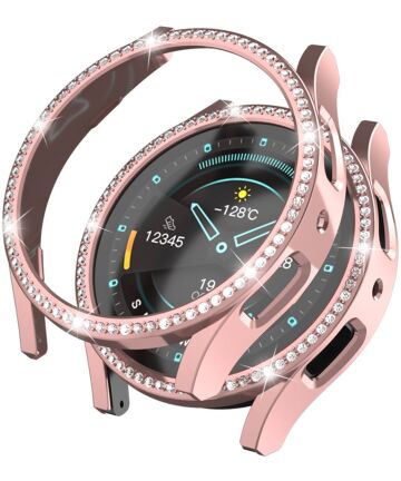Samsung Galaxy Watch 6 44MM Hoesje - Hard Plastic - Diamant Roze Cases