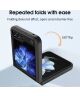 Samsung Galaxy Z Flip 5 Magnetische Kickstand Back Cover Zilver