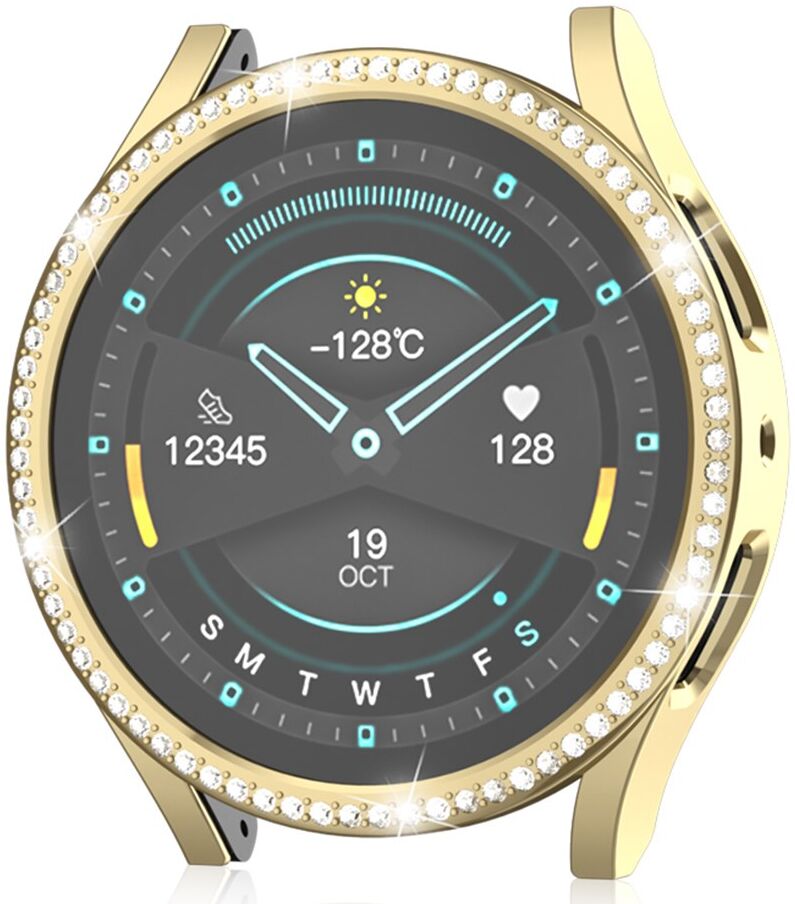 Samsung Galaxy Watch 6 40MM Hoesje - Hard Plastic - Diamant Goud afbeelding 2