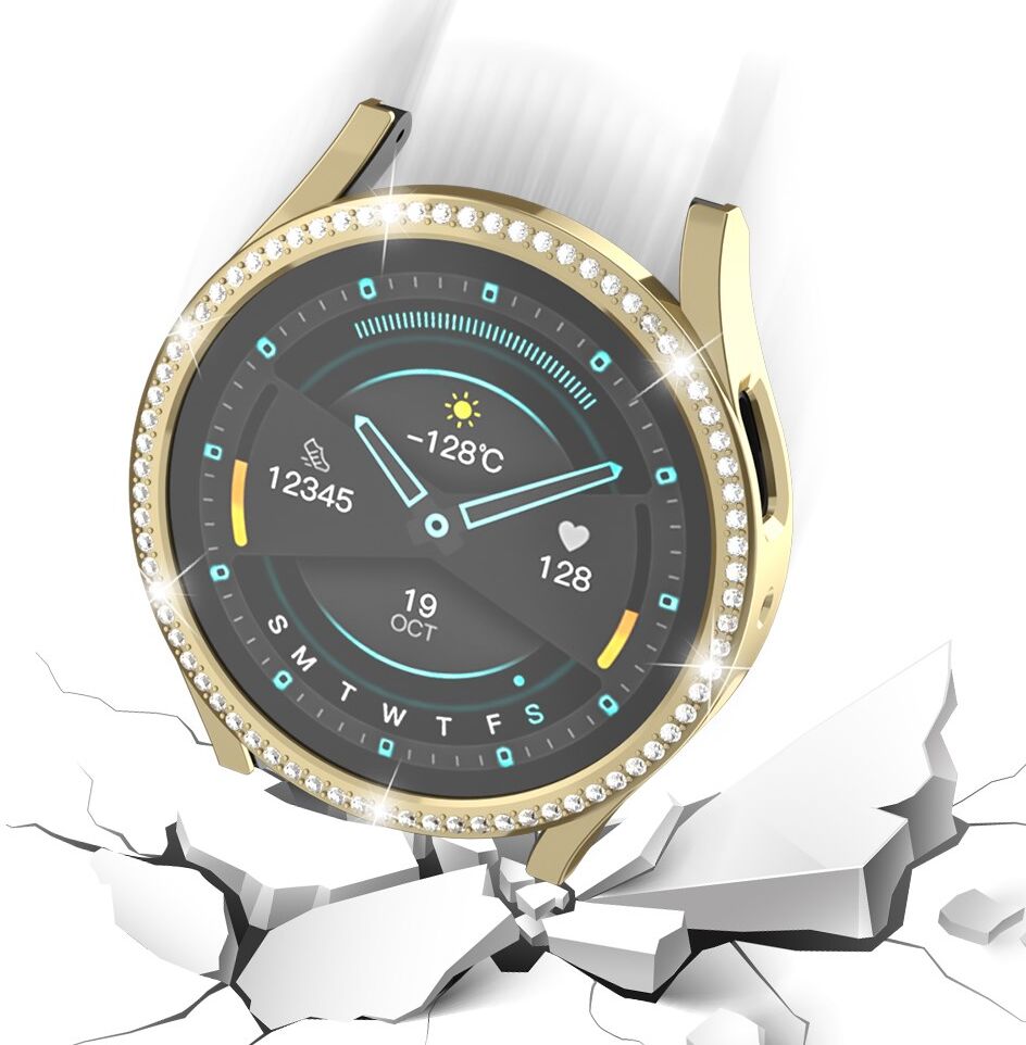 Samsung Galaxy Watch 6 40MM Hoesje - Hard Plastic - Diamant Goud afbeelding 4
