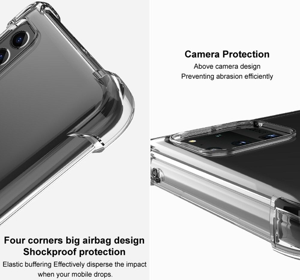 Imak Huawei Mate 50 Pro Hoesje Schokbestendig TPU Zwart Transparant afbeelding 4