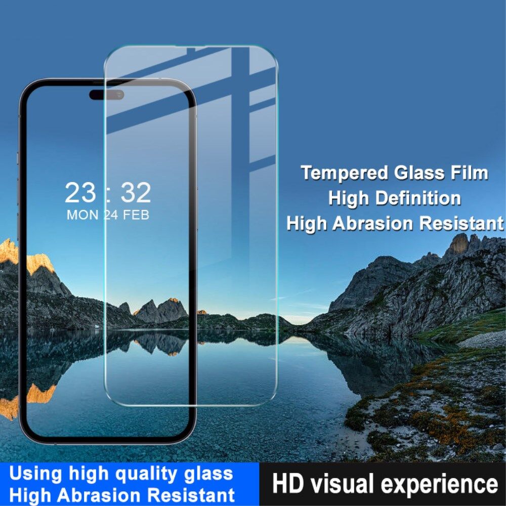Imak H Apple iPhone 15 Screen Protector 9H Tempered Glass afbeelding 5