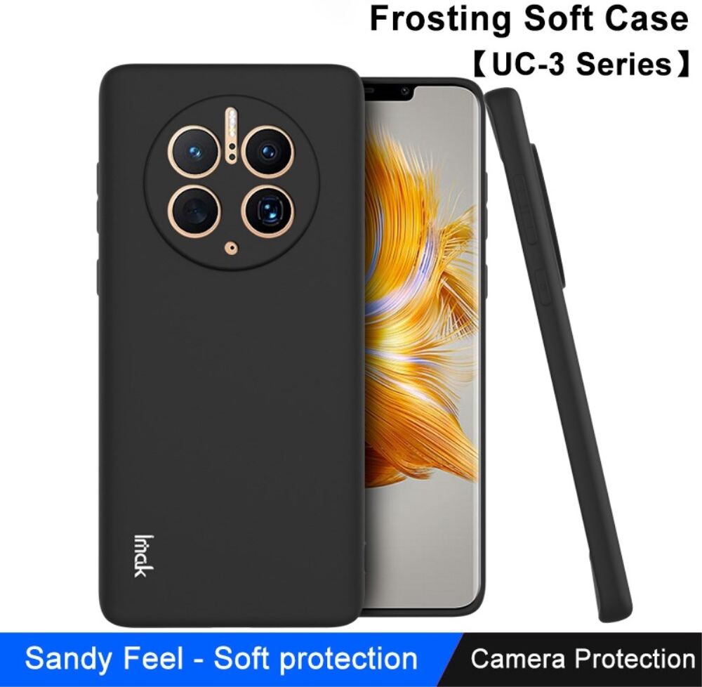 IMAK UC-3 Huawei Mate 50 Pro Hoesje Dun TPU Back Cover Zwart afbeelding 4