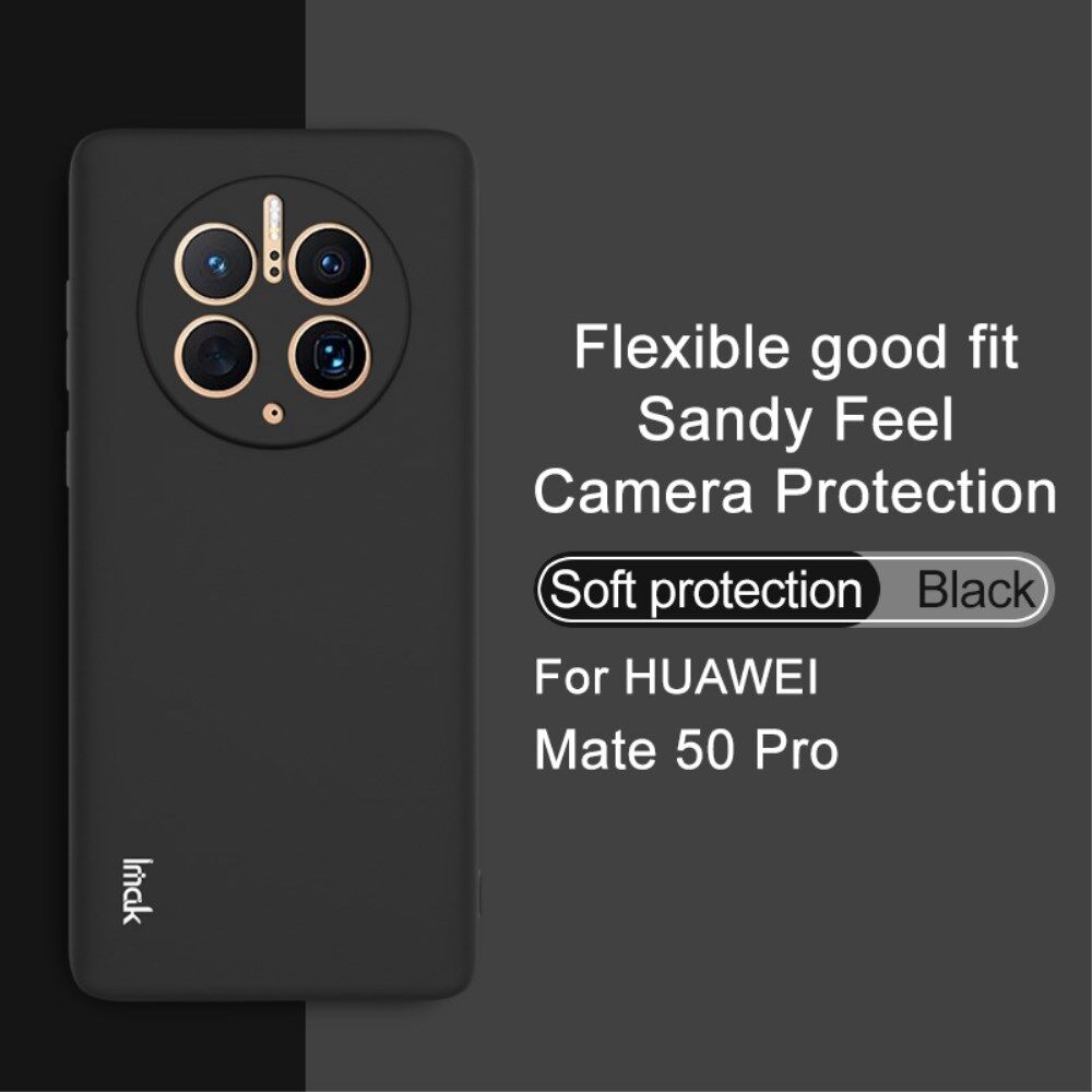 IMAK UC-3 Huawei Mate 50 Pro Hoesje Dun TPU Back Cover Zwart afbeelding 6