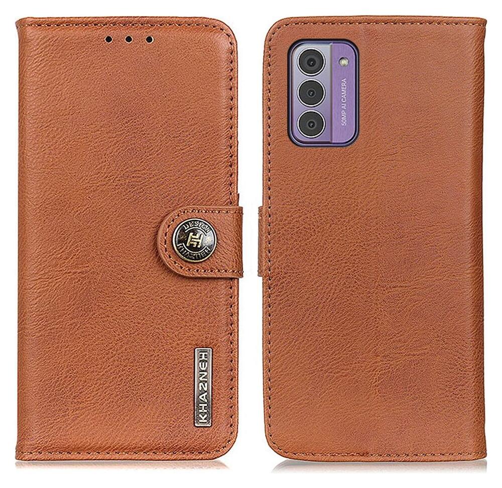 KHAZNEH Nokia G42 Hoesje Portemonnee Book Case Bruin afbeelding 2