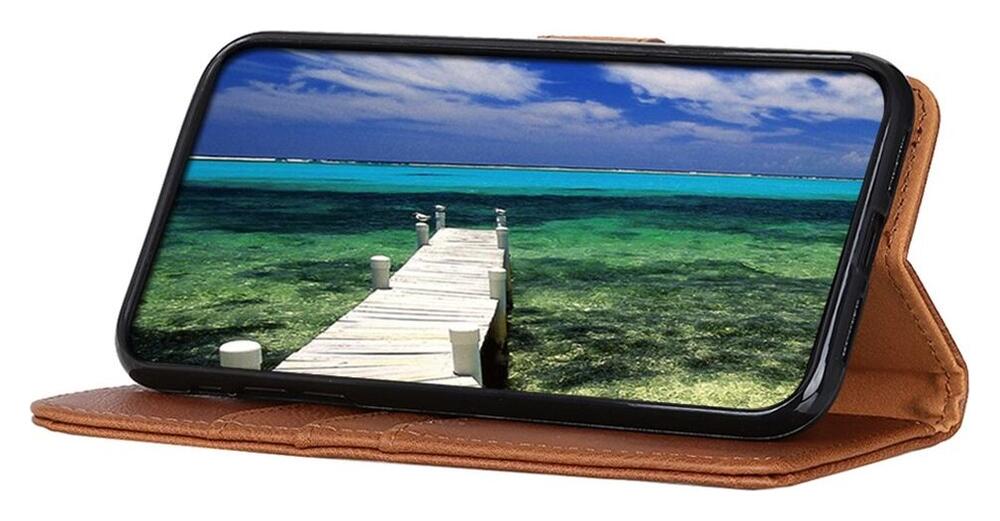 KHAZNEH Nokia G42 Hoesje Portemonnee Book Case Bruin afbeelding 3