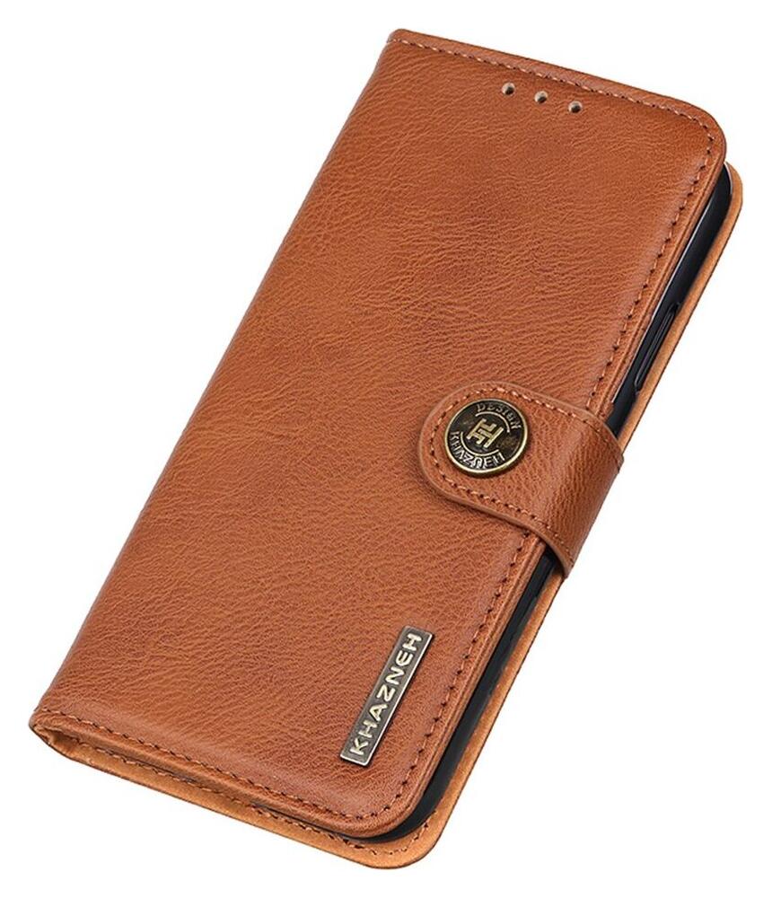 KHAZNEH Nokia G42 Hoesje Portemonnee Book Case Bruin afbeelding 4