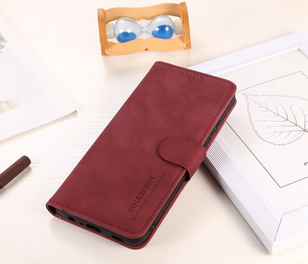 KHAZNEH OnePlus Nord 3 Hoesje Retro Wallet Book Case Rood afbeelding 6