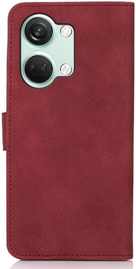 KHAZNEH OnePlus Nord 3 Hoesje Retro Wallet Book Case Rood afbeelding 8