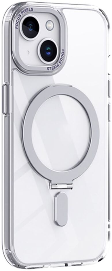 Apple iPhone 15 Plus Hoesje met MagSafe Kickstand Transparant afbeelding 1
