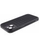 Apple iPhone 15 Hoesje Honingraat Back Cover Zwart