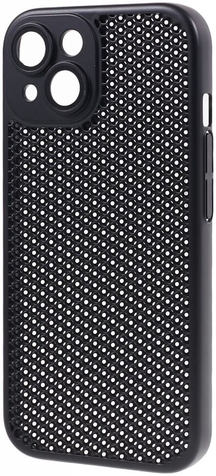 Apple iPhone 15 Hoesje Honingraat Back Cover Zwart afbeelding 2