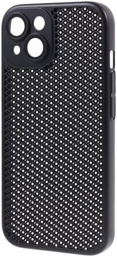 Apple iPhone 15 Hoesje Honingraat Back Cover Zwart afbeelding 2
