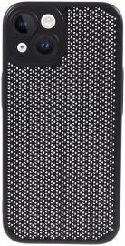 Apple iPhone 15 Hoesje Honingraat Back Cover Zwart