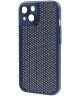 Apple iPhone 15 Hoesje Honingraat Back Cover Blauw