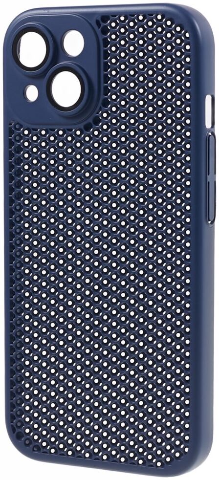 Apple iPhone 15 Hoesje Honingraat Back Cover Blauw afbeelding 2