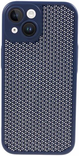 Apple iPhone 15 Hoesje Honingraat Back Cover Blauw afbeelding 1