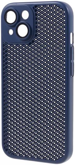 Apple iPhone 15 Hoesje Honingraat Back Cover Blauw afbeelding 2