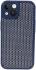Apple iPhone 15 Hoesje Honingraat Back Cover Blauw afbeelding 1