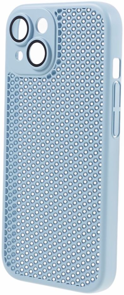 Apple iPhone 15 Hoesje Honingraat Back Cover Lichtblauw afbeelding 3
