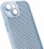Apple iPhone 15 Hoesje Honingraat Back Cover Lichtblauw afbeelding 2