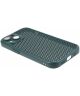 Apple iPhone 15 Hoesje Honingraat Back Cover Groen