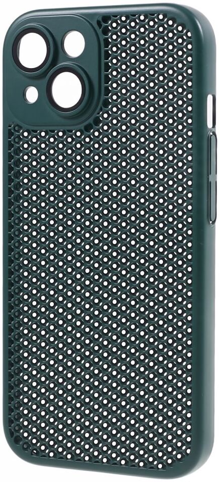 Apple iPhone 15 Hoesje Honingraat Back Cover Groen afbeelding 3