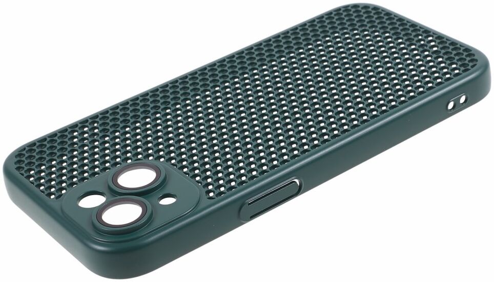 Apple iPhone 15 Hoesje Honingraat Back Cover Groen afbeelding 4