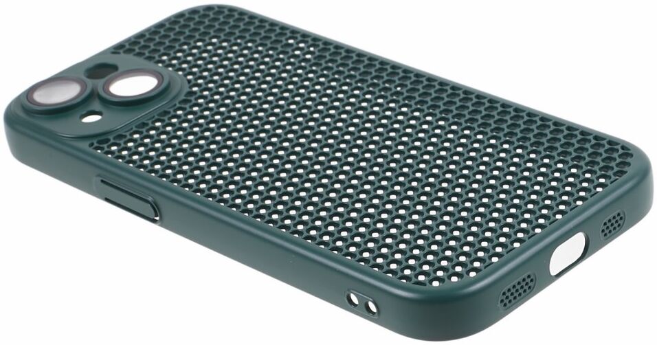 Apple iPhone 15 Hoesje Honingraat Back Cover Groen afbeelding 5