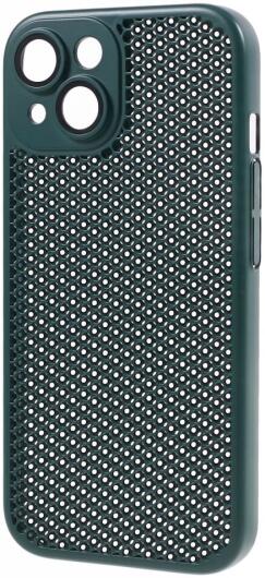 Apple iPhone 15 Hoesje Honingraat Back Cover Groen afbeelding 3